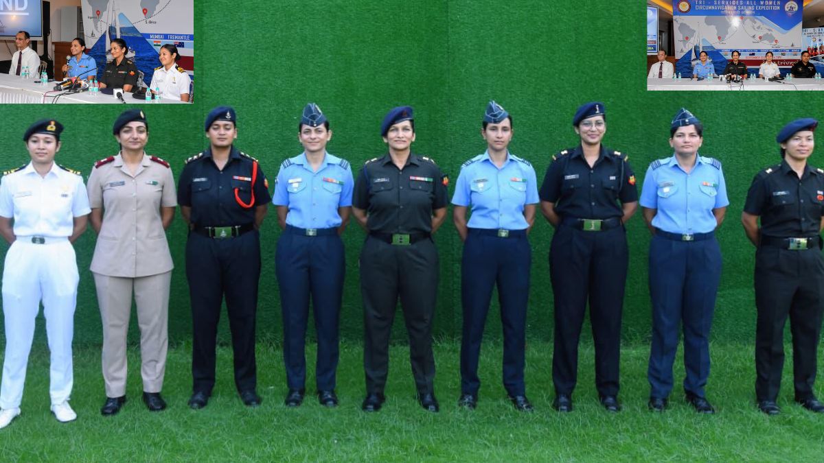 Indian Armed Forces’ All-Women Team To Circumnavigate Globe On IASV Triveni From September 11