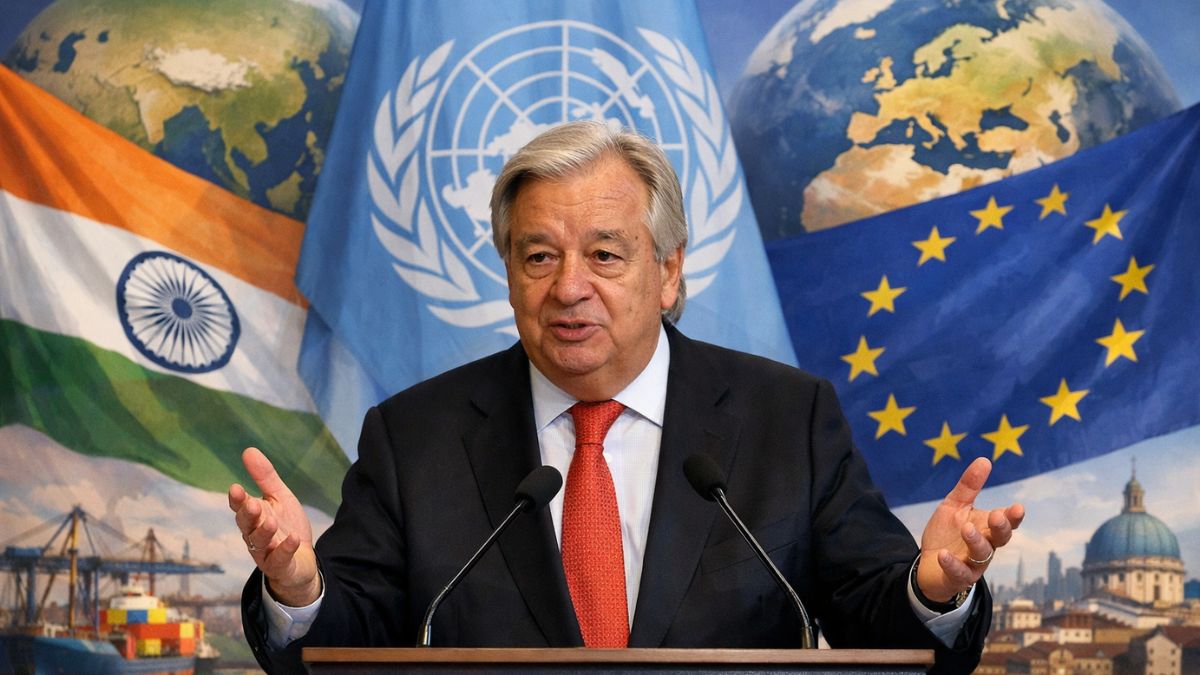 Why World Needs More Than Two Powers: UN Chief Cites India-EU Trade Deal To Make Case For Multipolar Order