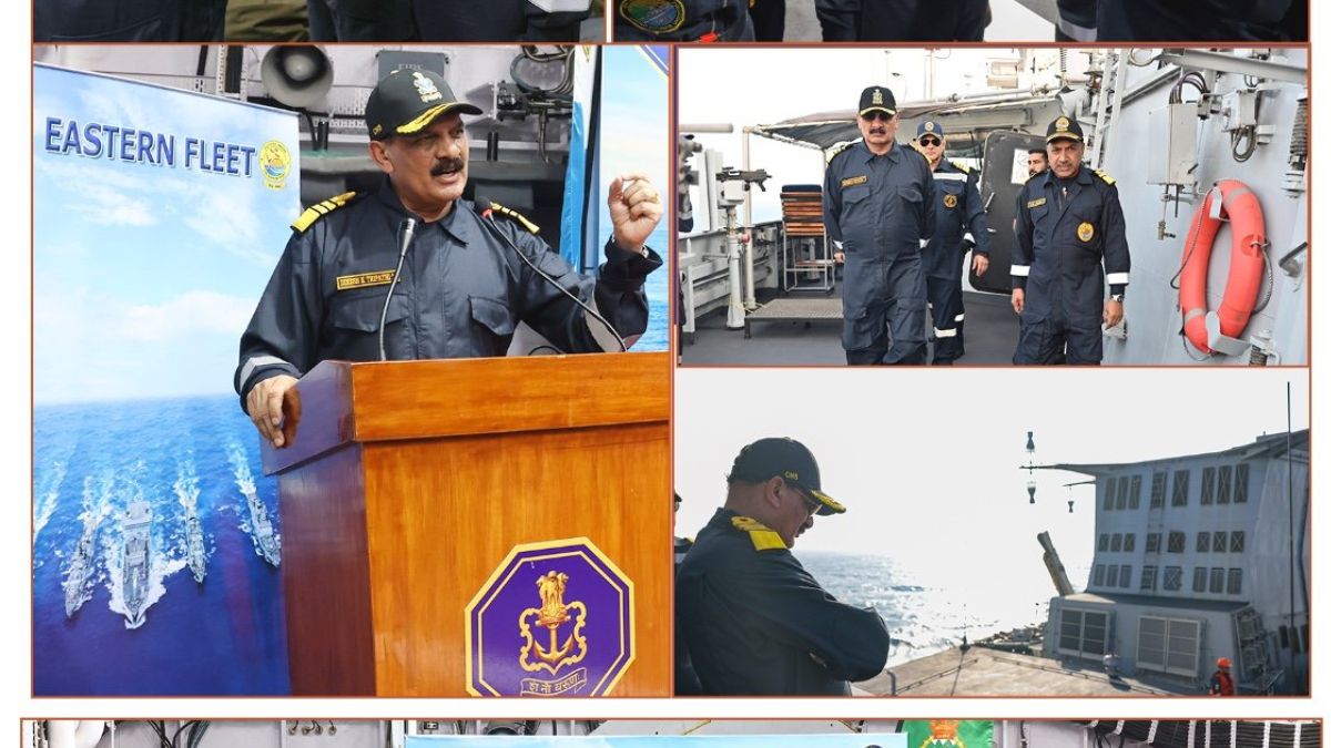 CNS Goes To Sea With Eastern Fleet, Embarks Poorvi Beda; Indian Navy Showcases High-Tempo Combat Readiness